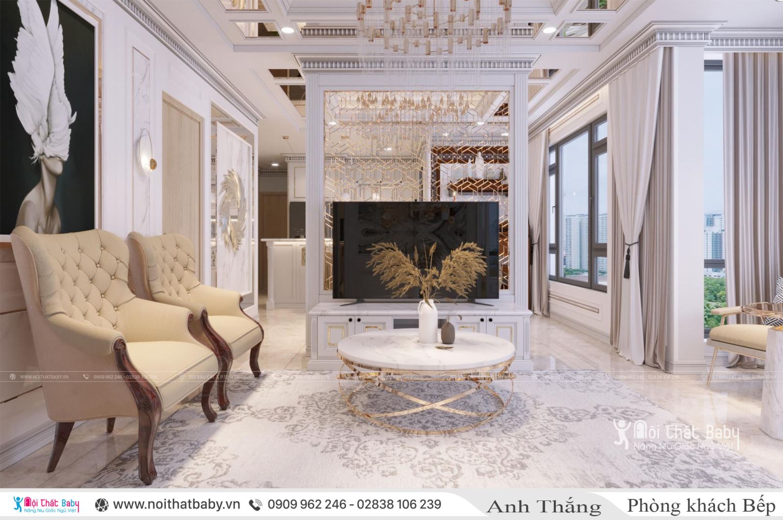 Khám phá nội thất căn 106m2 Chung cư Emerald Celadon City